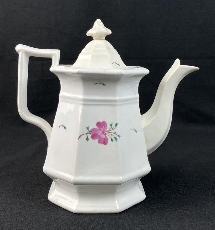 Ironstone Decorated Teapot - 5