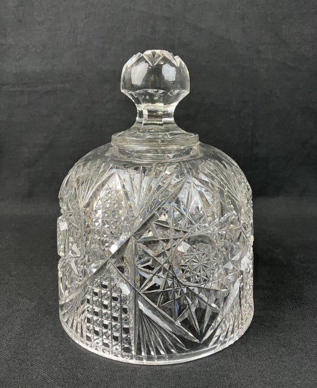 American Brilliant Cut Glass Dome - 2