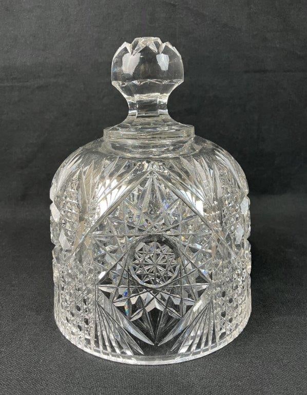 American Brilliant Cut Glass Dome - 3