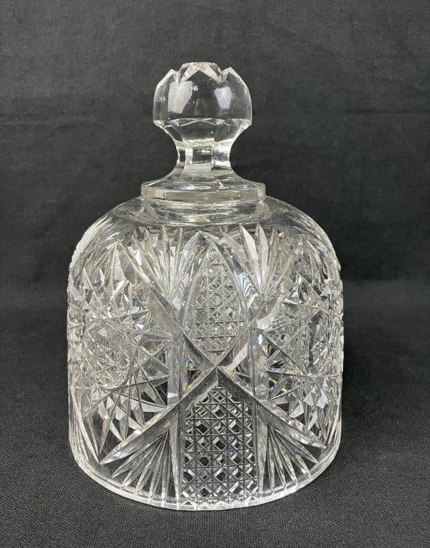 American Brilliant Cut Glass Dome - 4