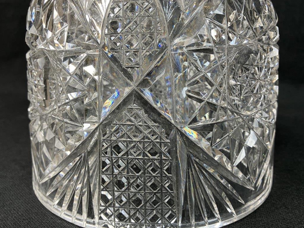 American Brilliant Cut Glass Dome - 5