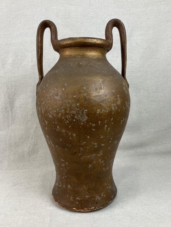 Gilt Terracotta Amphora Vase - 2