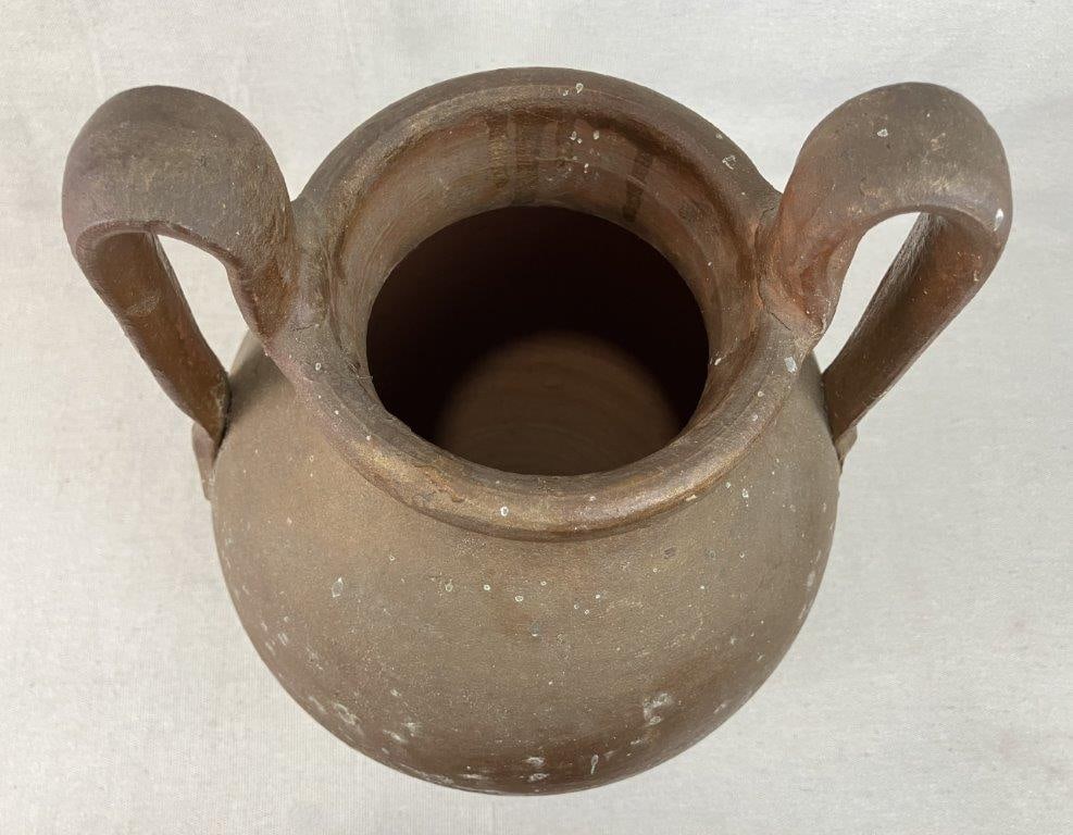 Gilt Terracotta Amphora Vase - 7