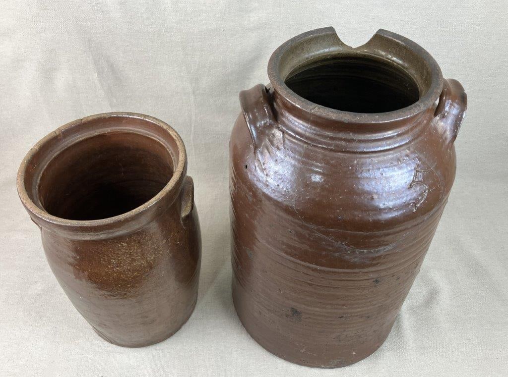 Albany Slip Stoneware Crock and 5-Gallon Churn - 3