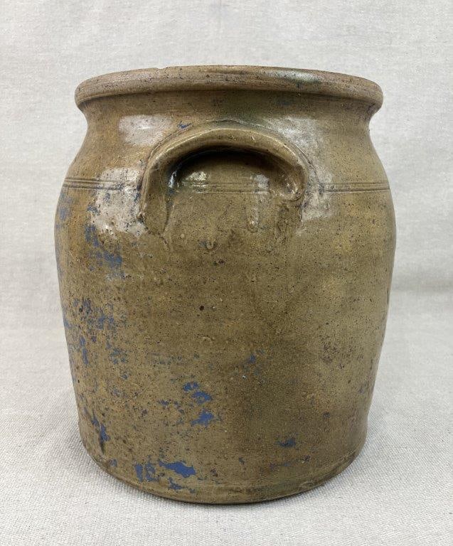 Glazed Stoneware Crock - 4