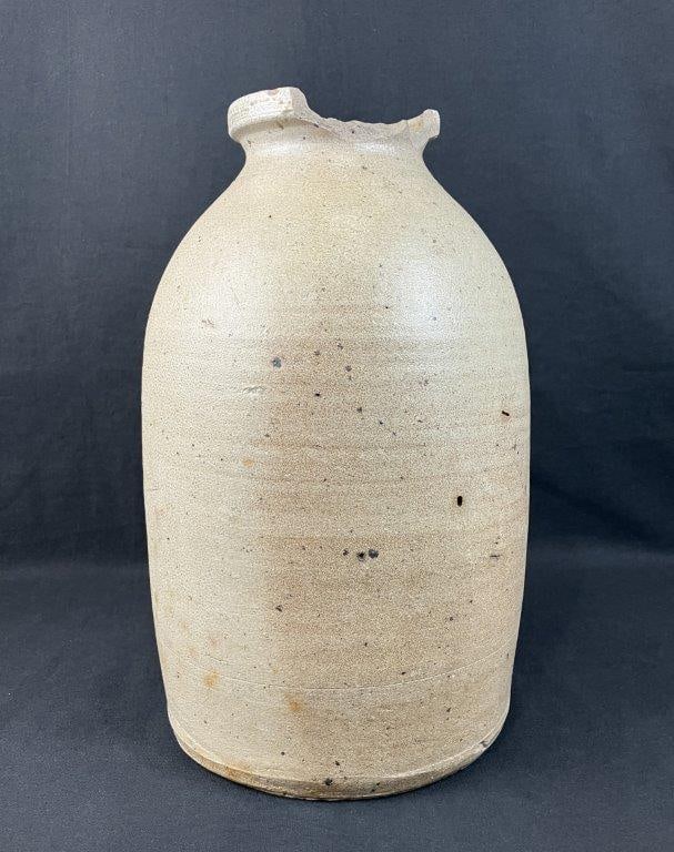Salt-Glazed Stoneware Jar - 8