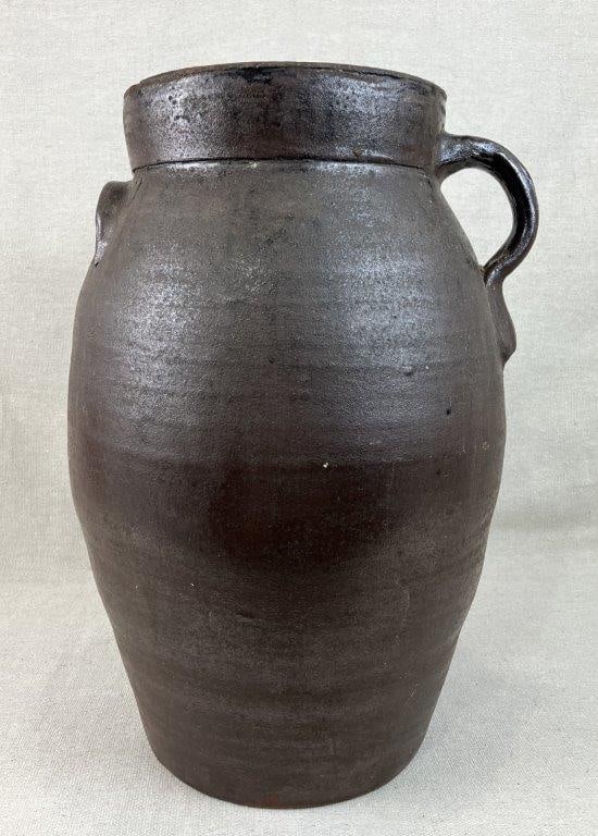 Glazed Stoneware Crock - 5