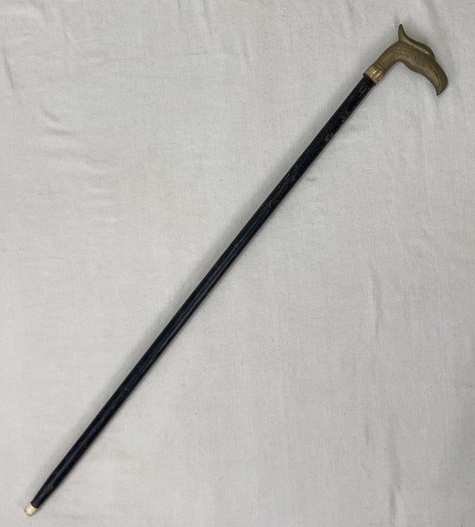 Brass Eagle Head Cane - 2