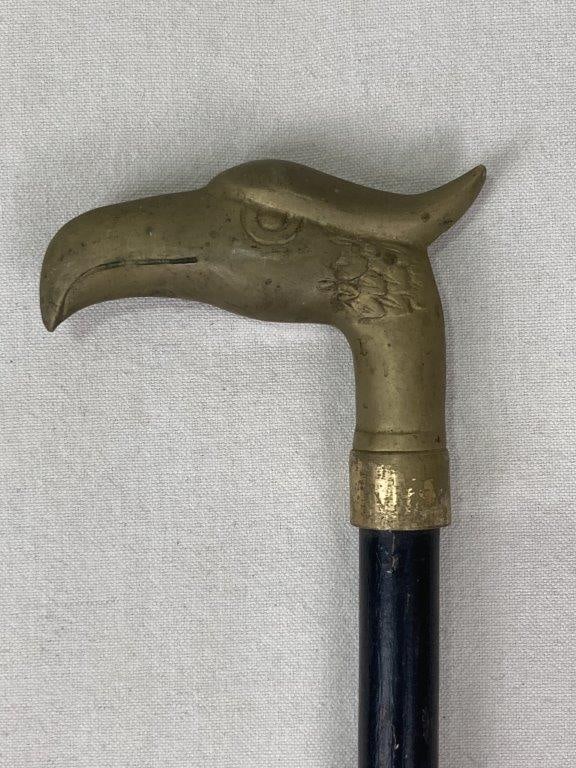 Brass Eagle Head Cane - 5
