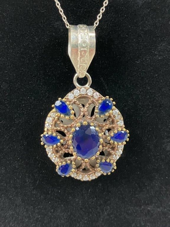 Sterling Silver Renaissance Revival Necklace - 2