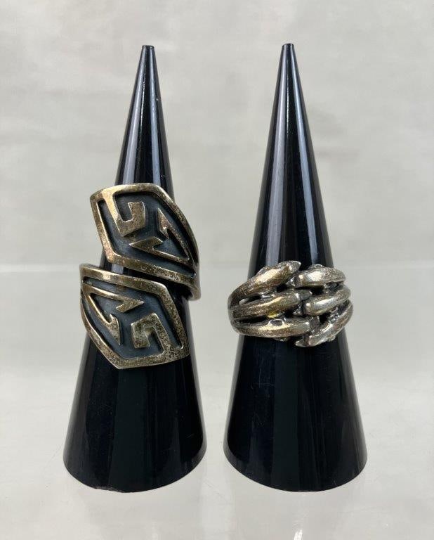 Two Sterling Silver Rings - 2