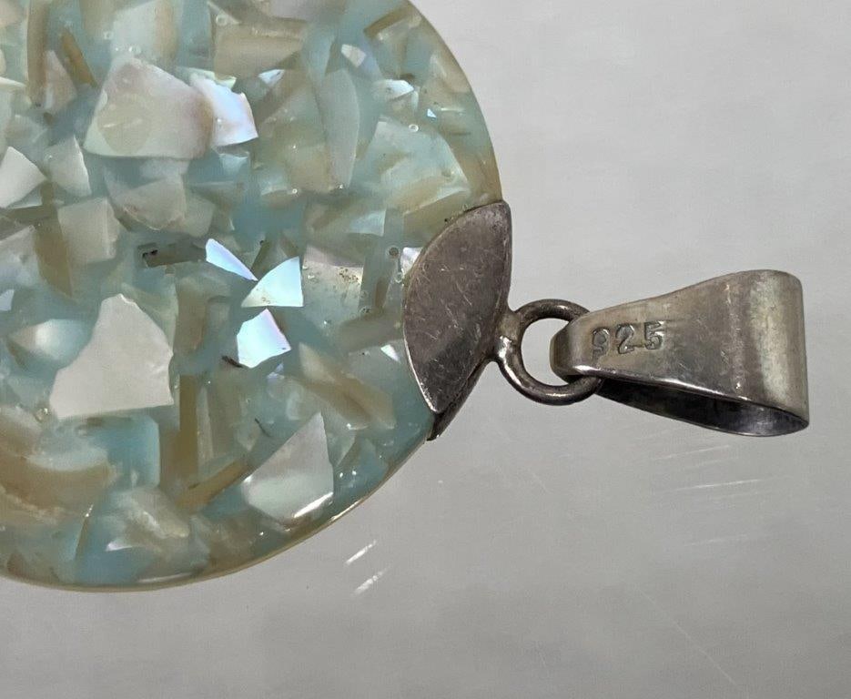 Assortment of Sterling Silver and Stone Pendants - 8