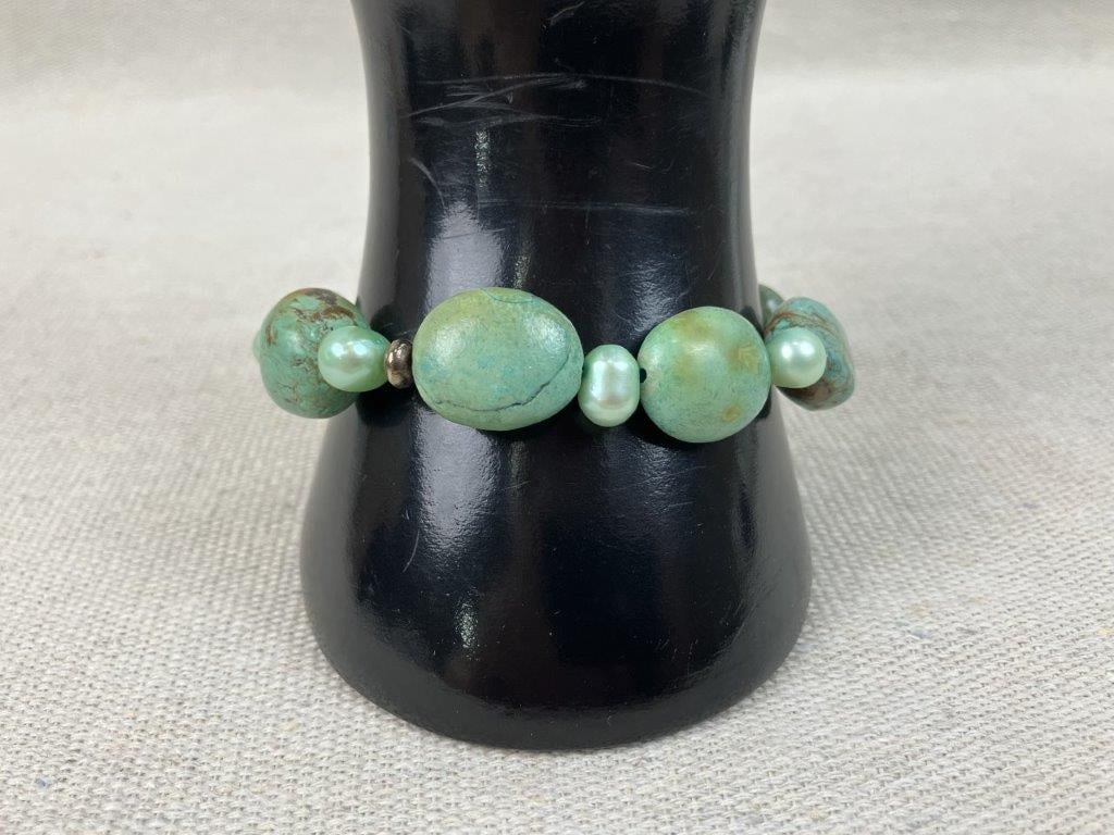 Abalone and Turquoise Bracelets - 2