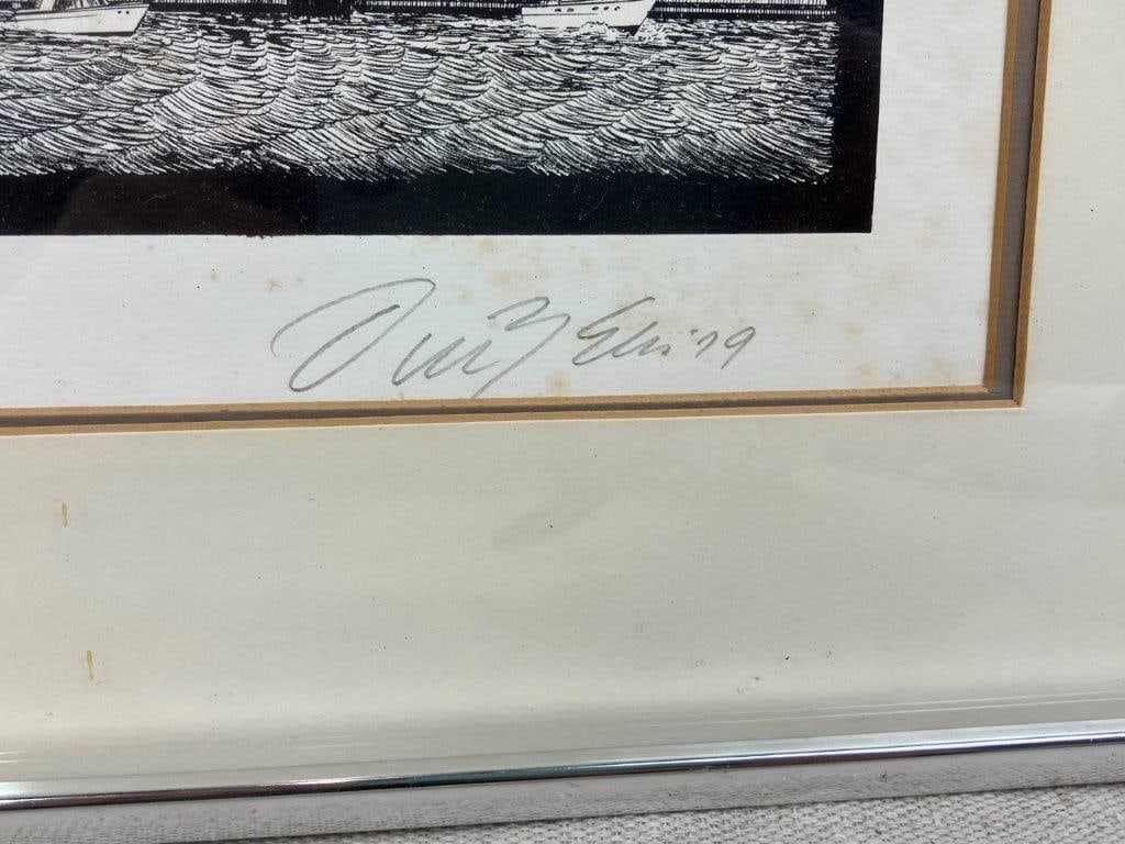 Delbart Duchein,New York City Skyline, Lithograph - 4