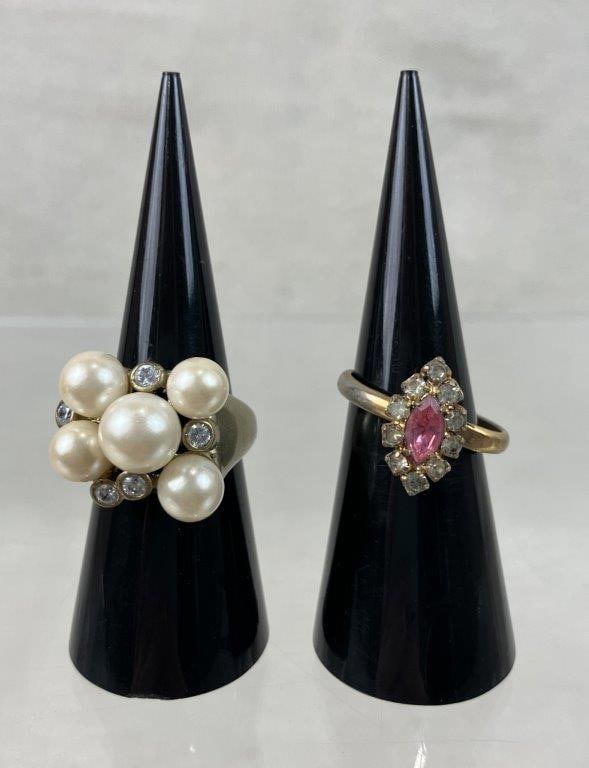 Assortment of Gold-Tone Rings - 7
