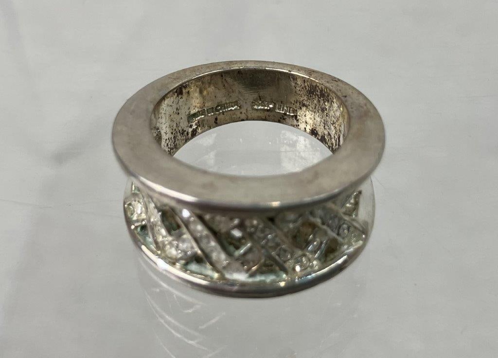 Four Sterling Silver Rings - 7