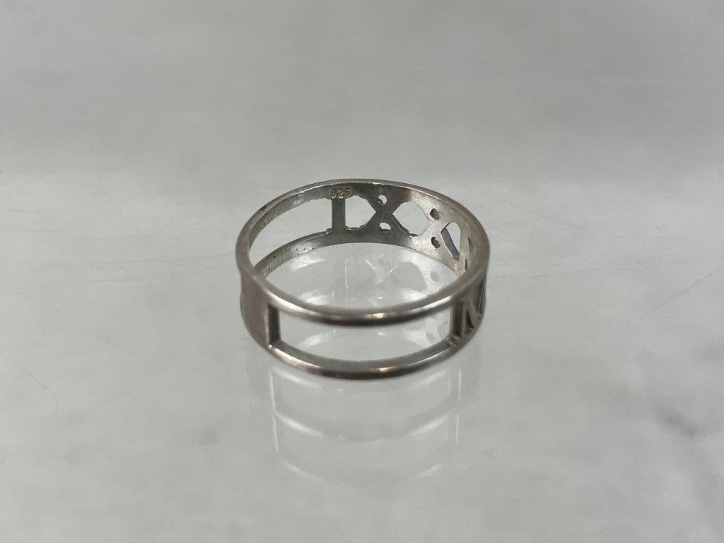 Three Sterling Silver Rings - 4