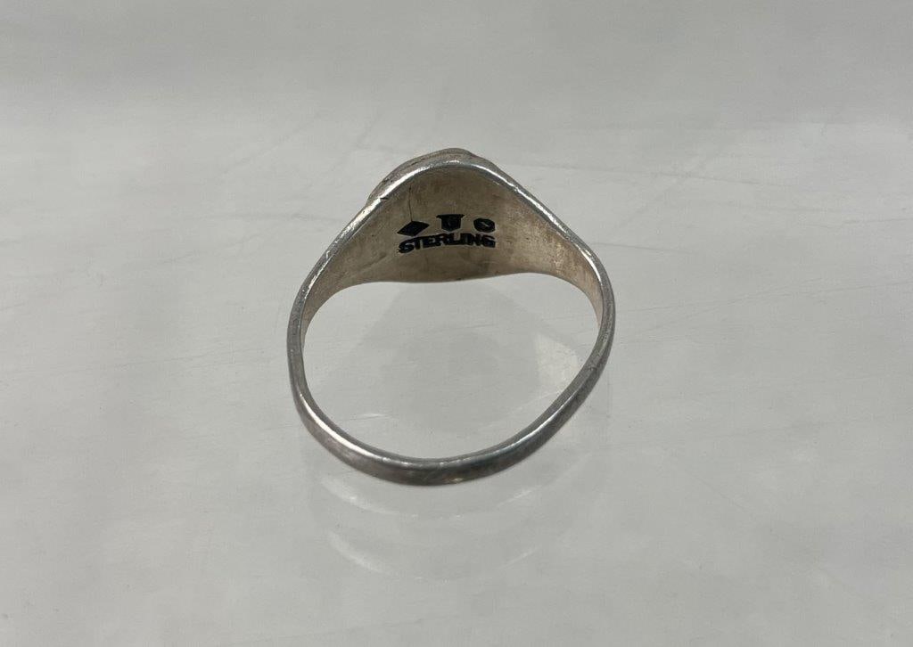 Three Sterling Silver Rings - 5