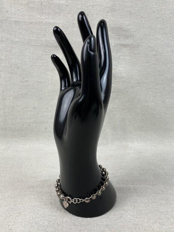 Sterling Silver Ball Chain Bracelet - 3