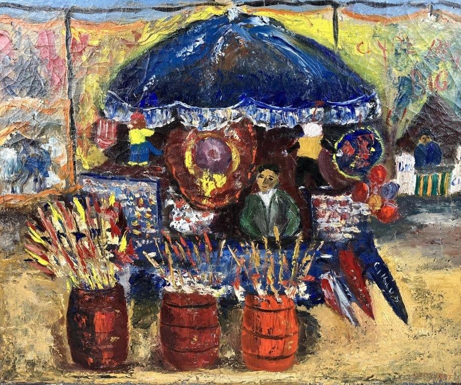 Betty Neft, Carnival Scene, Oil Painting - 2