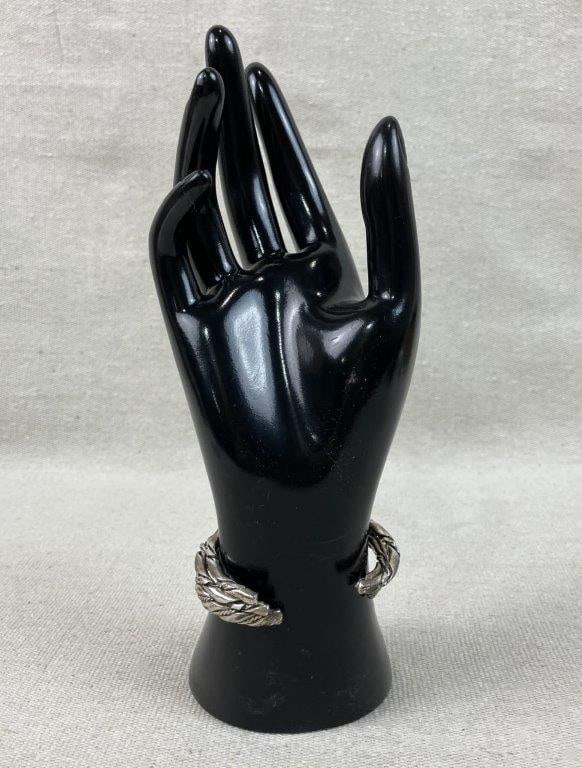 Twisted Sterling Silver Cuff Bracelets - 8