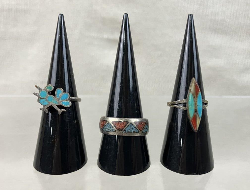 Three Native American Rings - 2