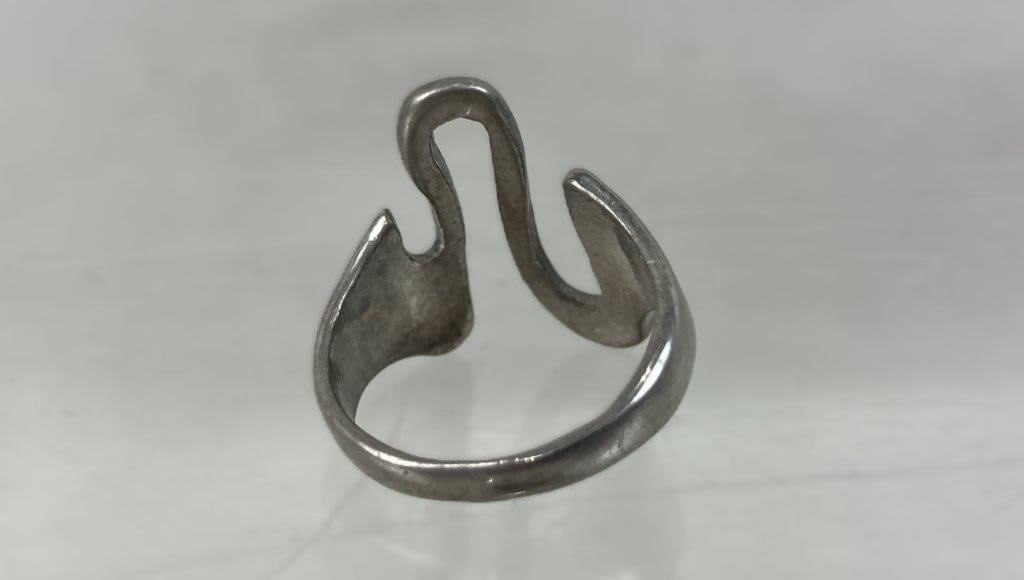 Three Artisan Rings Including Sterling Silver - 6
