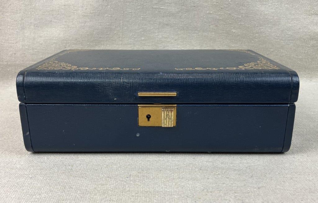 Farrington Texol Blue Jewelry Box - 3
