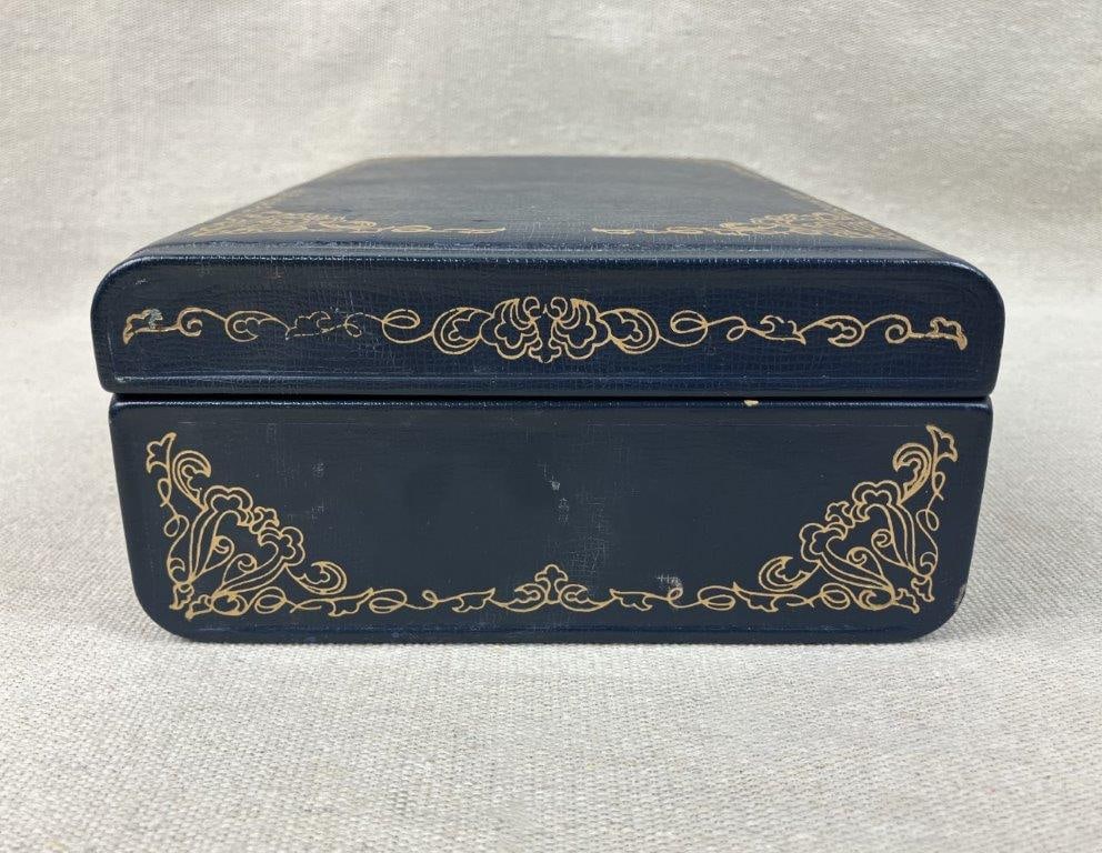 Farrington Texol Blue Jewelry Box - 4