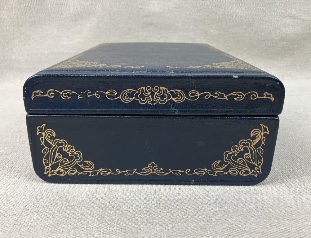 Farrington Texol Blue Jewelry Box - 6