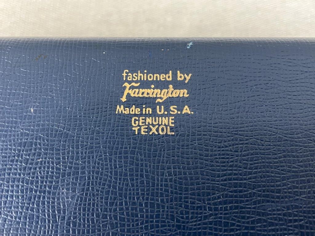 Farrington Texol Blue Jewelry Box - 8