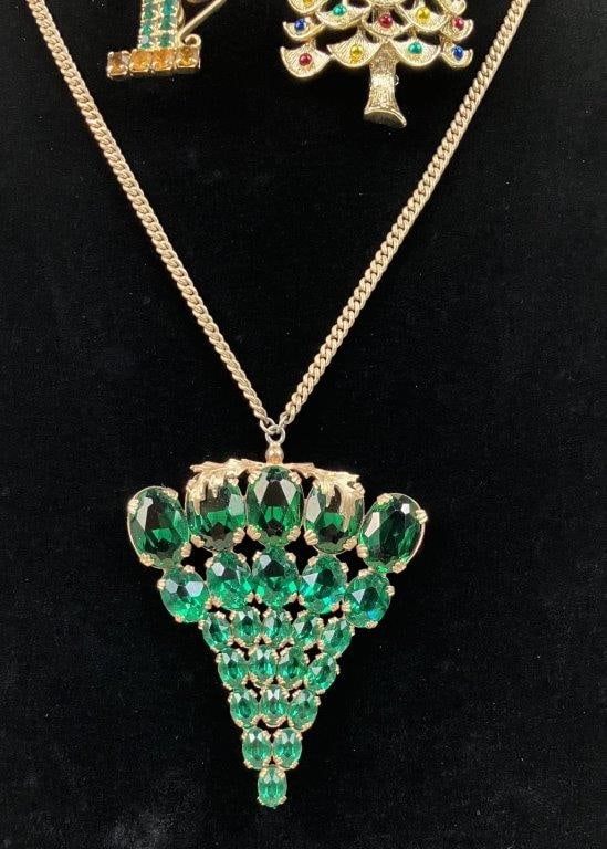 Gold-tone Brooches and Necklace Including Gerry's - 2