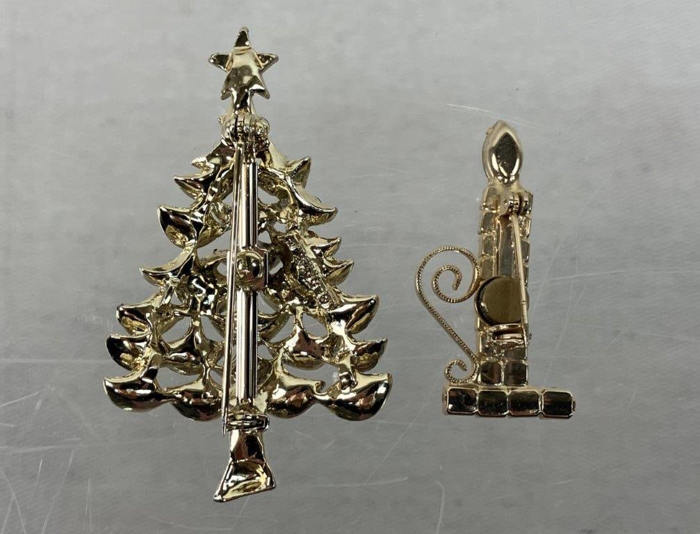 Gold-tone Brooches and Necklace Including Gerry's - 5
