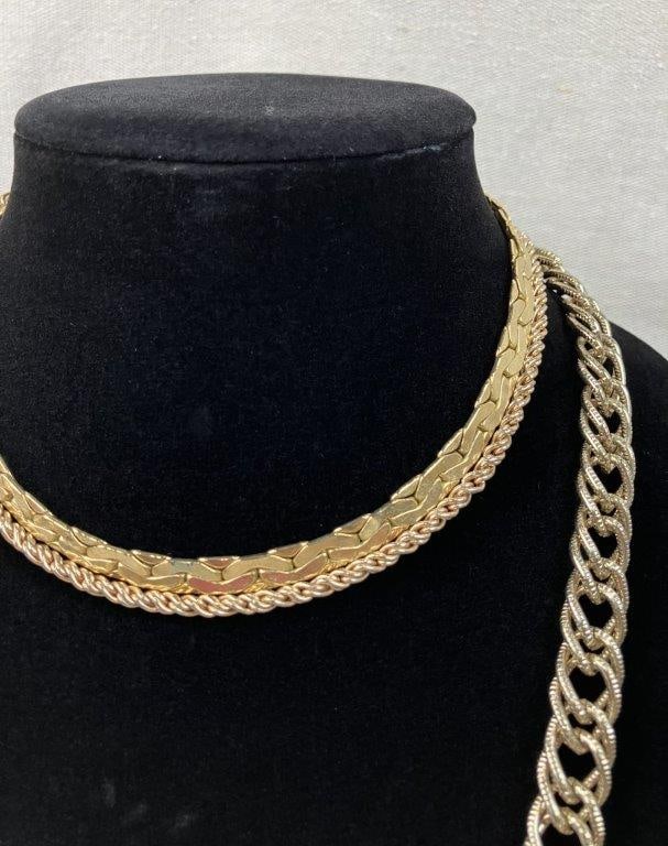 Gold-Tone Costume Jewelry Necklace Assortment - 3