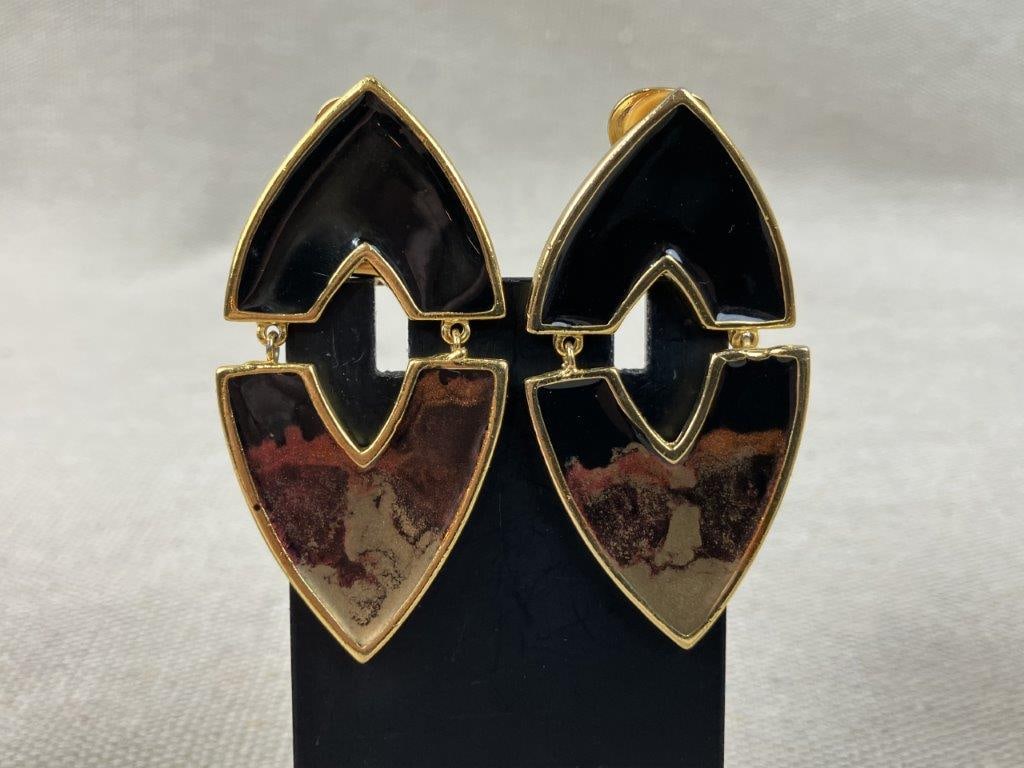 Vintage Statement Brooch and Earring Assortment - 3