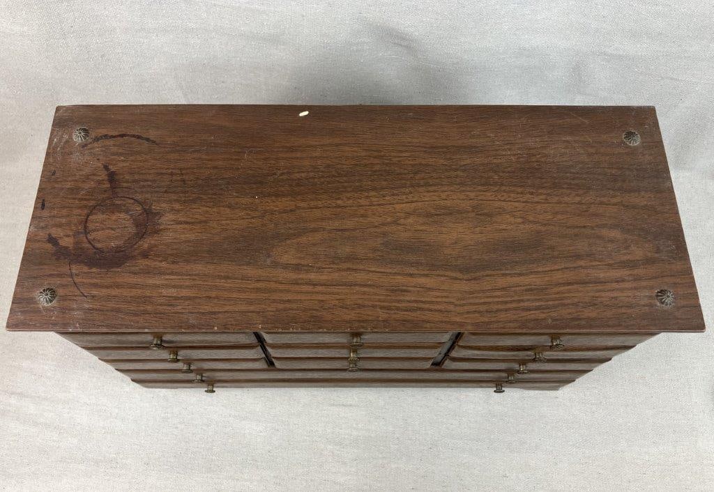 Vintage Faux Wood Jewelry Box - 6