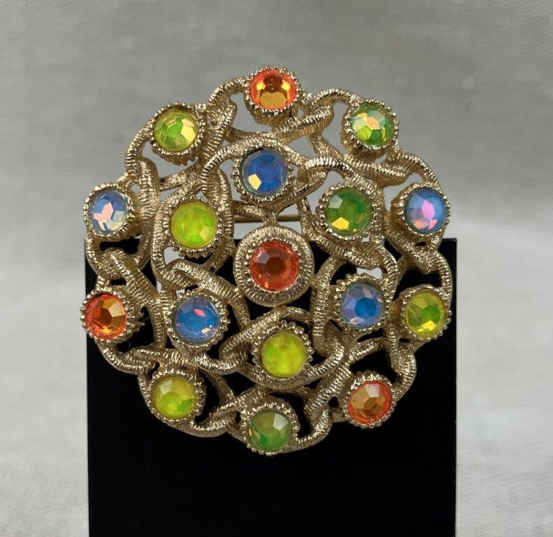 Sarah Coventry Moon Lites Brooch and Bracelet - 2