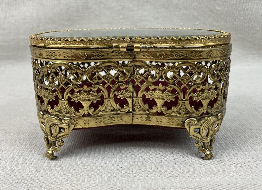 Matson Brass Jewelry Casket - 7