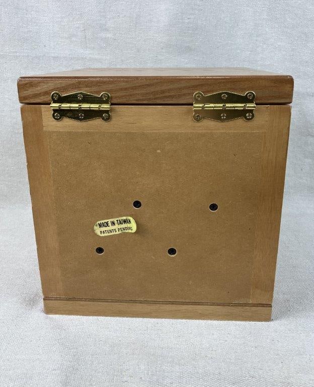 Vintage Accordian Swivel Jewelry Box - 8