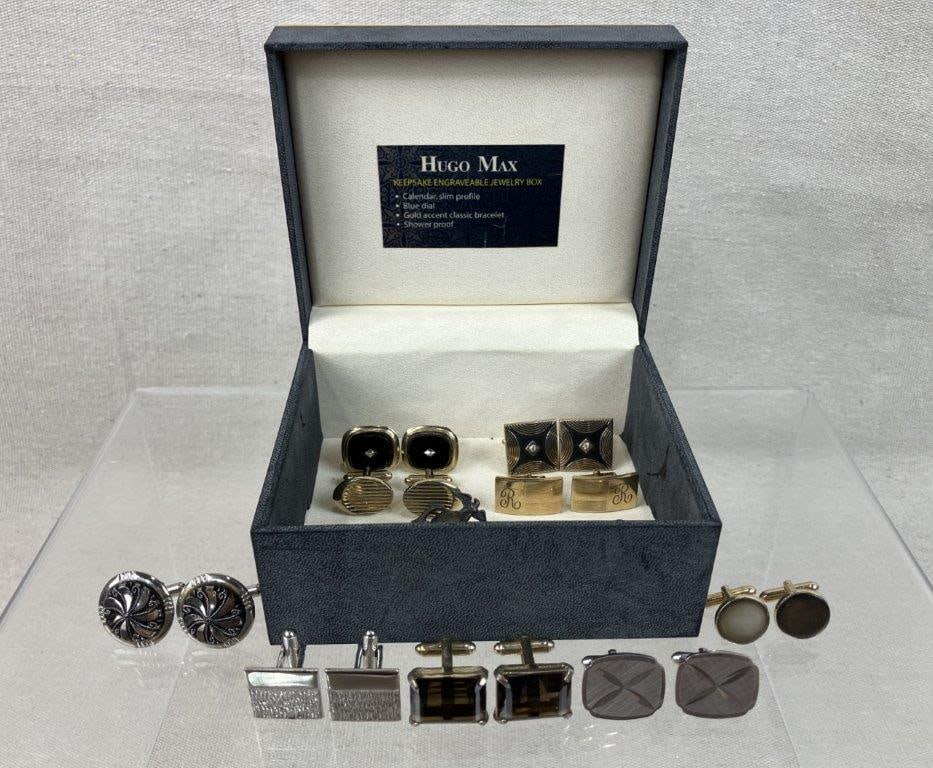 Assortment of Cufflinks Including Swank and Dante - 2