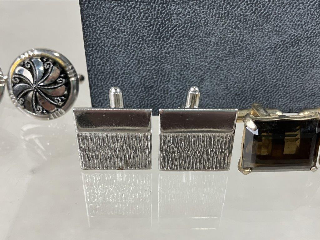Assortment of Cufflinks Including Swank and Dante - 7