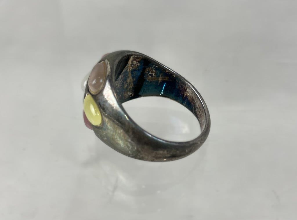 Four Sterling Silver Rings - 7