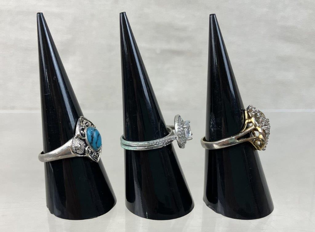 Four Rings Including Sterling Silver - 2
