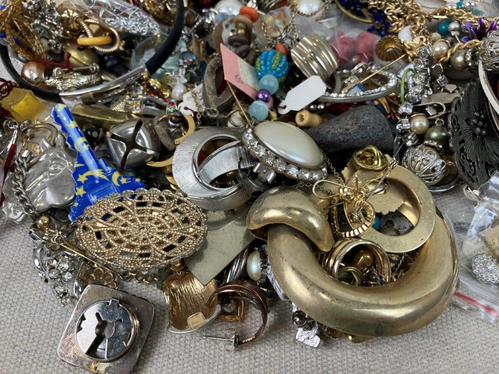 Vintage Costume Jewelry Brooch and Earring Lot - 2