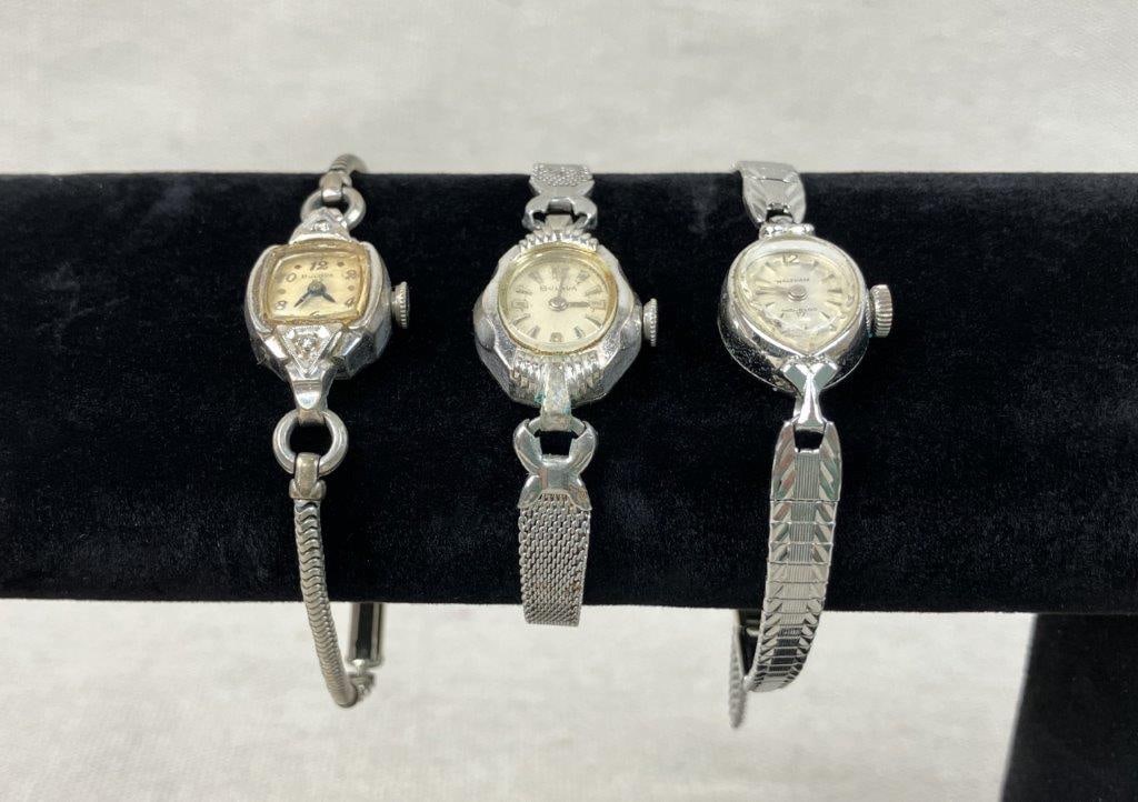 Vintage Cocktail Watches Including Bulova - 2