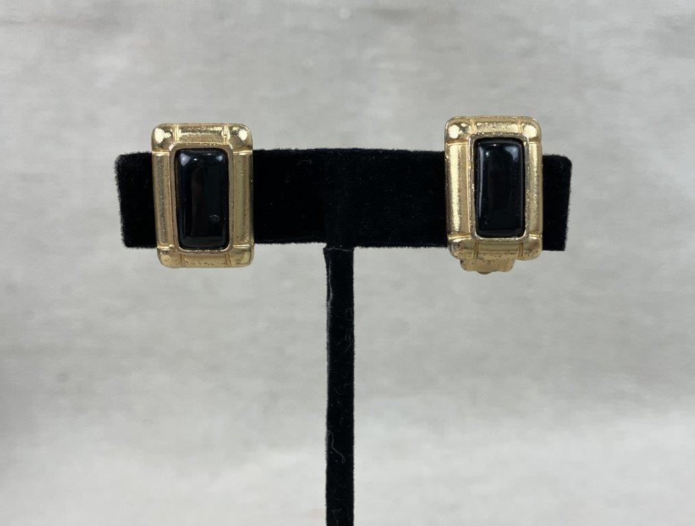 Gold-tone Art Deco Revival Necklace and Earrings - 5