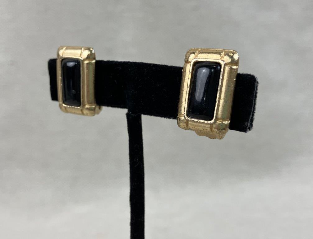 Gold-tone Art Deco Revival Necklace and Earrings - 6