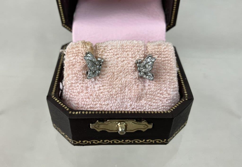 Pair of Early Juicy Couture Butterfly Earrings - 2