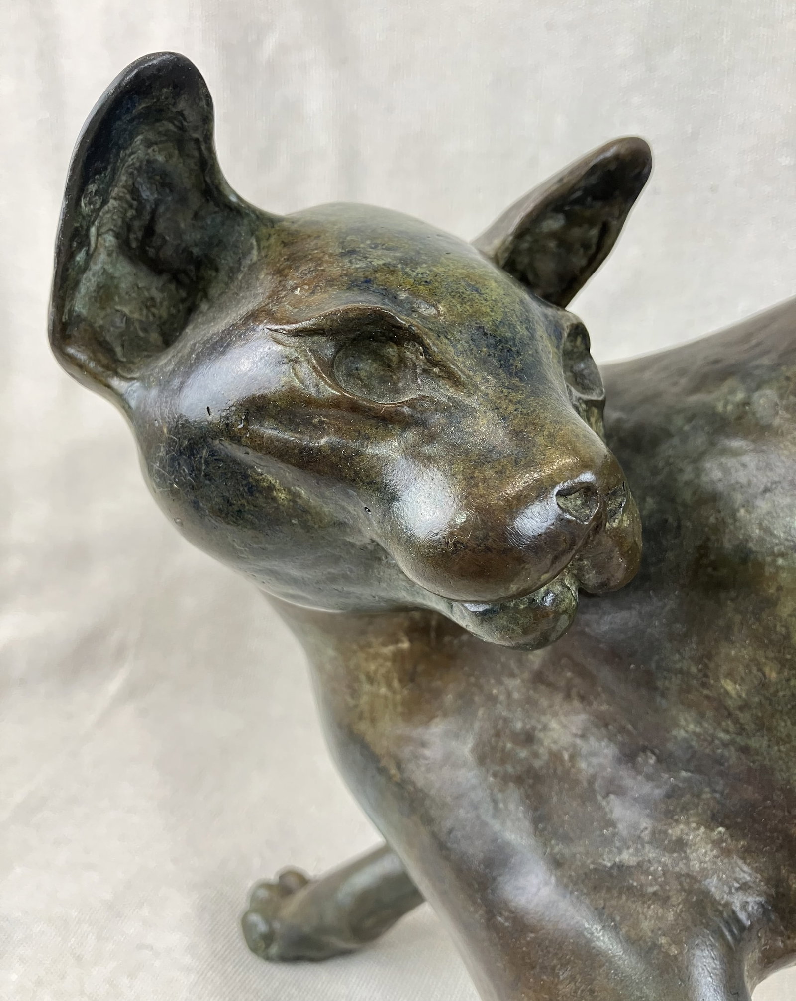 Tom Merrifield Bronze Cat Sculpture - 4