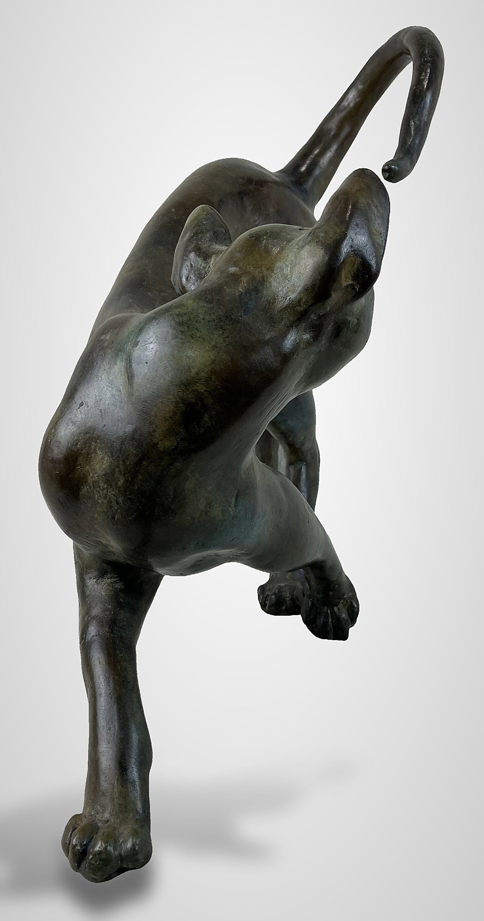 Tom Merrifield Bronze Cat Sculpture - 5